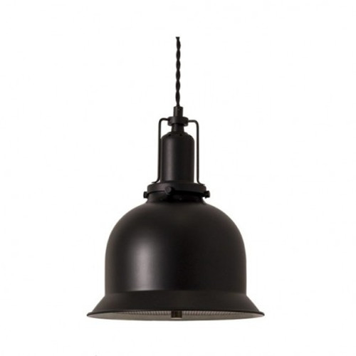 Черный промышленный подвесной светильник