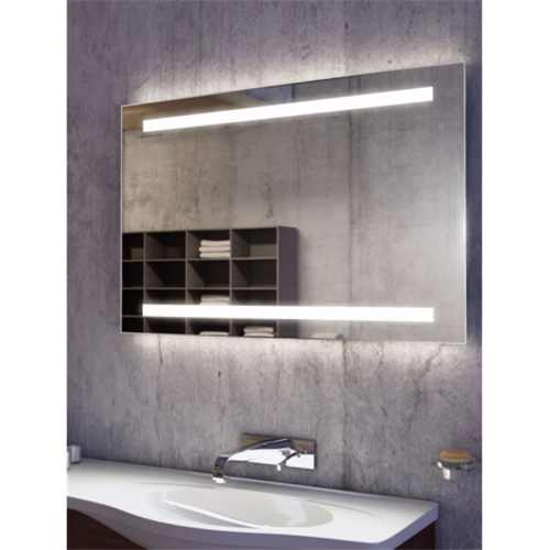 Rectangle LED mirror bathroom