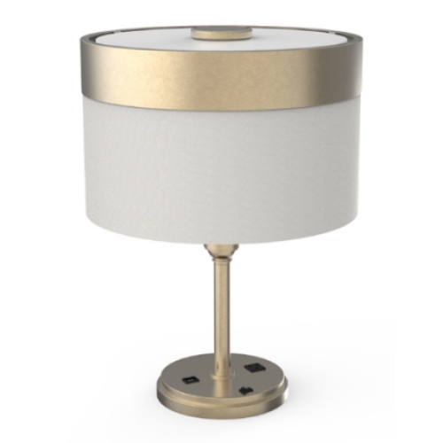 Nightstand table lamp with outlet and USB