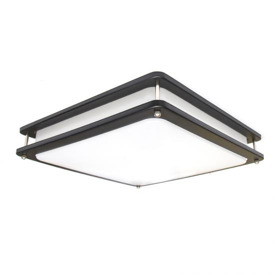 Black square LED ceiling light