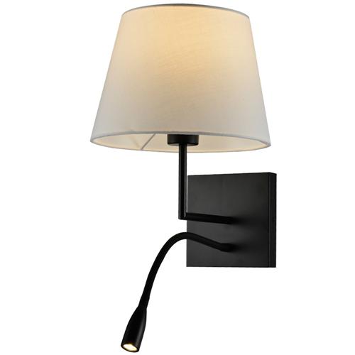 Настенный светильник для отеля со светодиодной лампой для чтения
