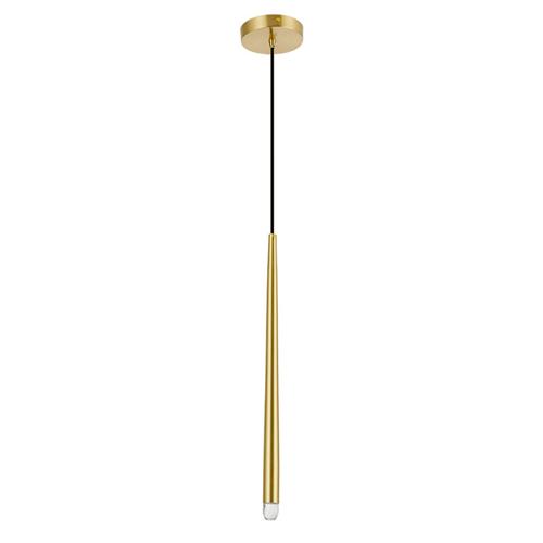 Brass LED pendant light